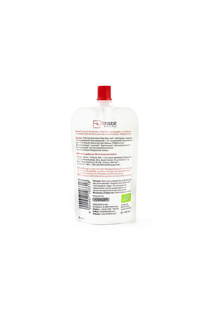 fitrabbit Bio Rüben Herz 100 ml saszetka, 12 sztuk
