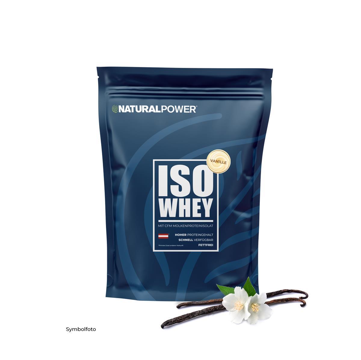 Natural Power ISO srvátkový proteín 1000g, stojace vrecko