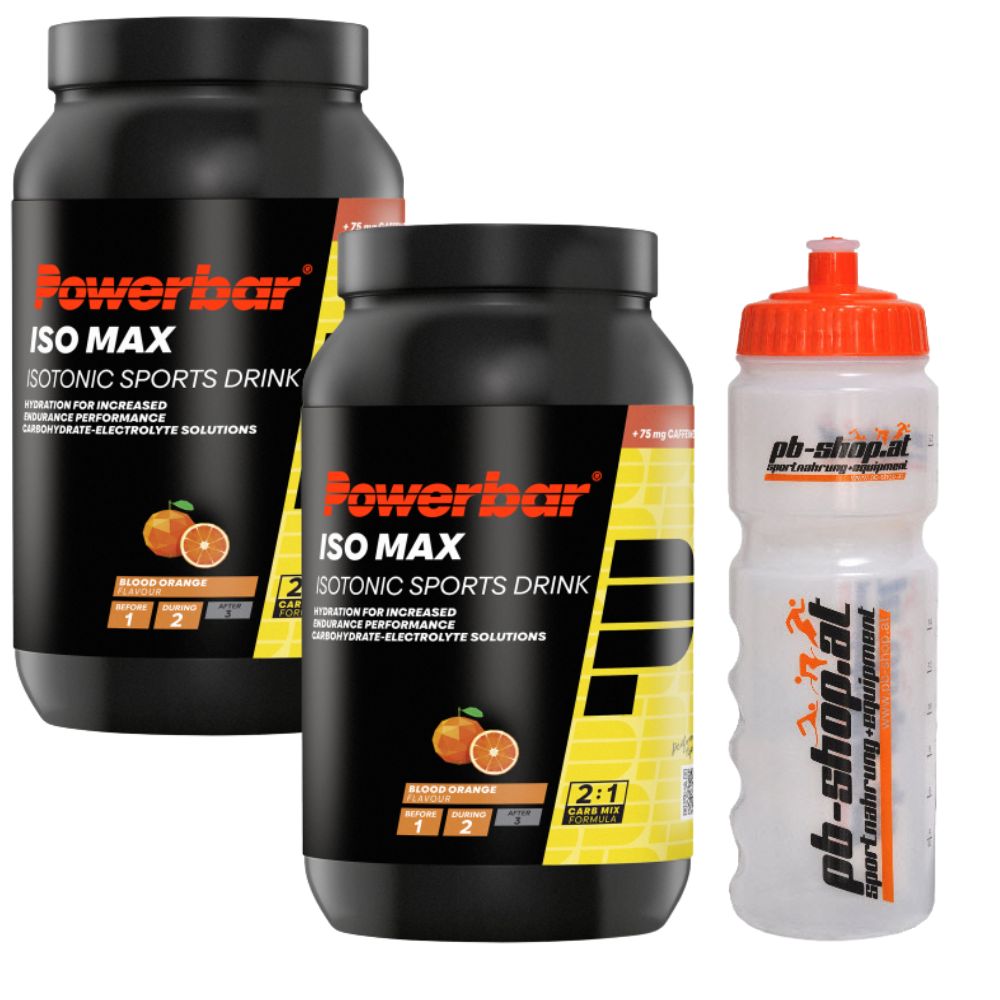 2 puszki PowerBar Isomax + bidon