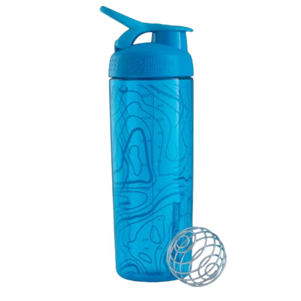 BlenderBottle Sleek Signature Shaker (820 ml) - Aqua Topt Flow