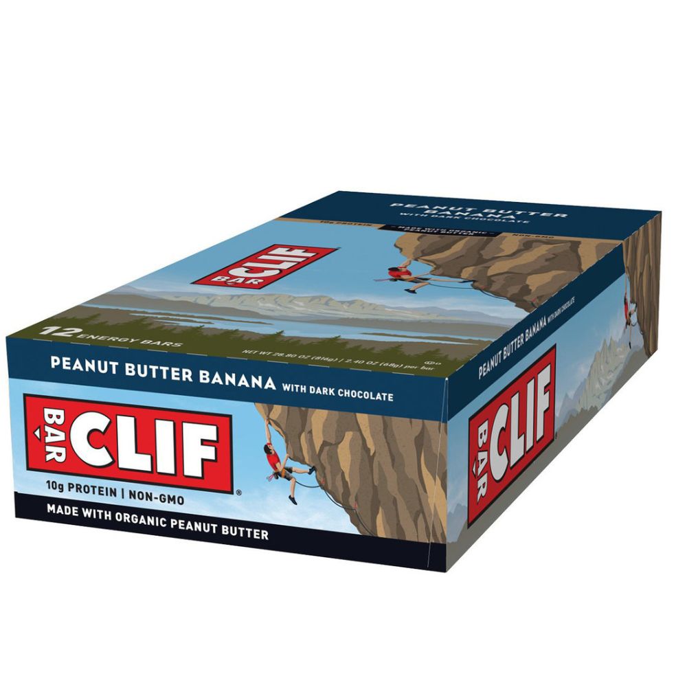 Clif Bar Riegel 12er Box Erdnussbutter Banane (Peanut Butter Banana) MHD 12-2026