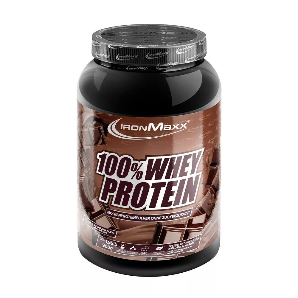 IronMaxx 100 % srvátkový proteín 900 g dóza