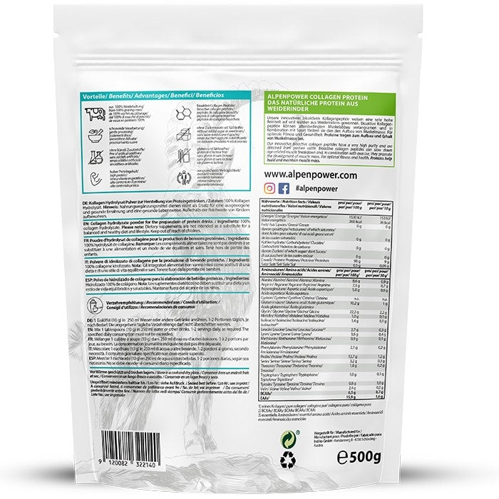 AlpenPower Białko kolagenowe 500 g