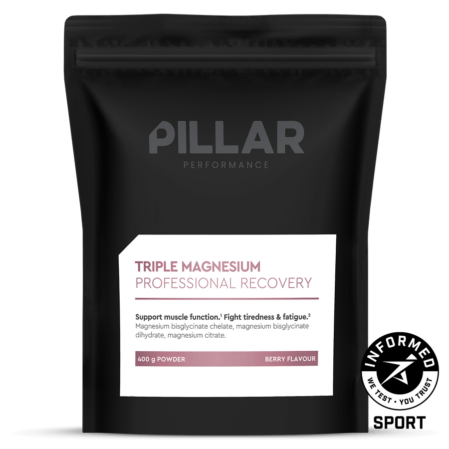 Pillar Performance - Potrójny Magnez 400g Proszek (Woreczek) Naturalne Jagody
