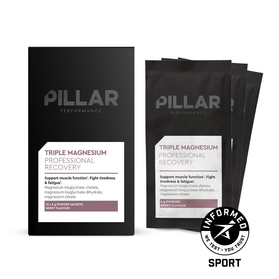 Pillar Performance - Potrójny Magnez Zestaw Podróżny 15x5g