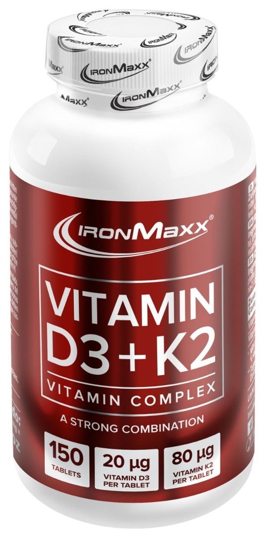 IronMaxx Witamina D3 + K2 Kompleks Witamin 150 tabletek Puszka