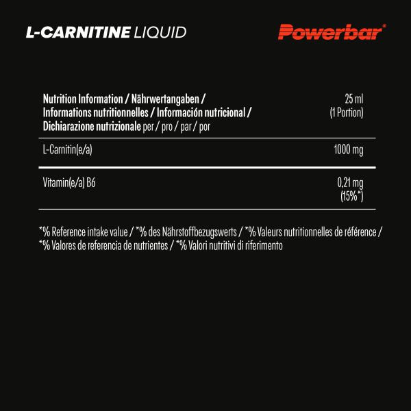 PowerBar Black Line L-Karnityna Płynne Ampułki 20 sztuk w opakowaniu