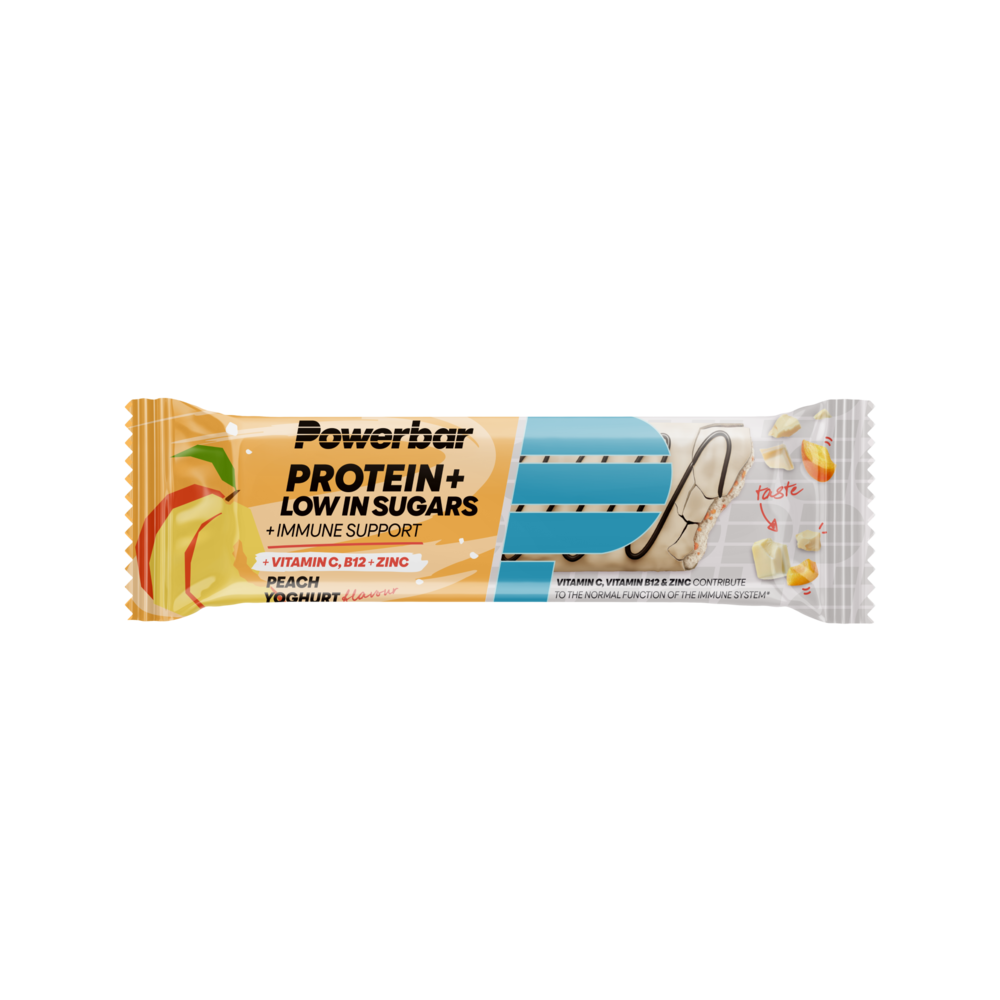 PowerBar Protein+ Niski w Cukry Wsparcie Odporności Baton 16 sztuk w opakowaniu