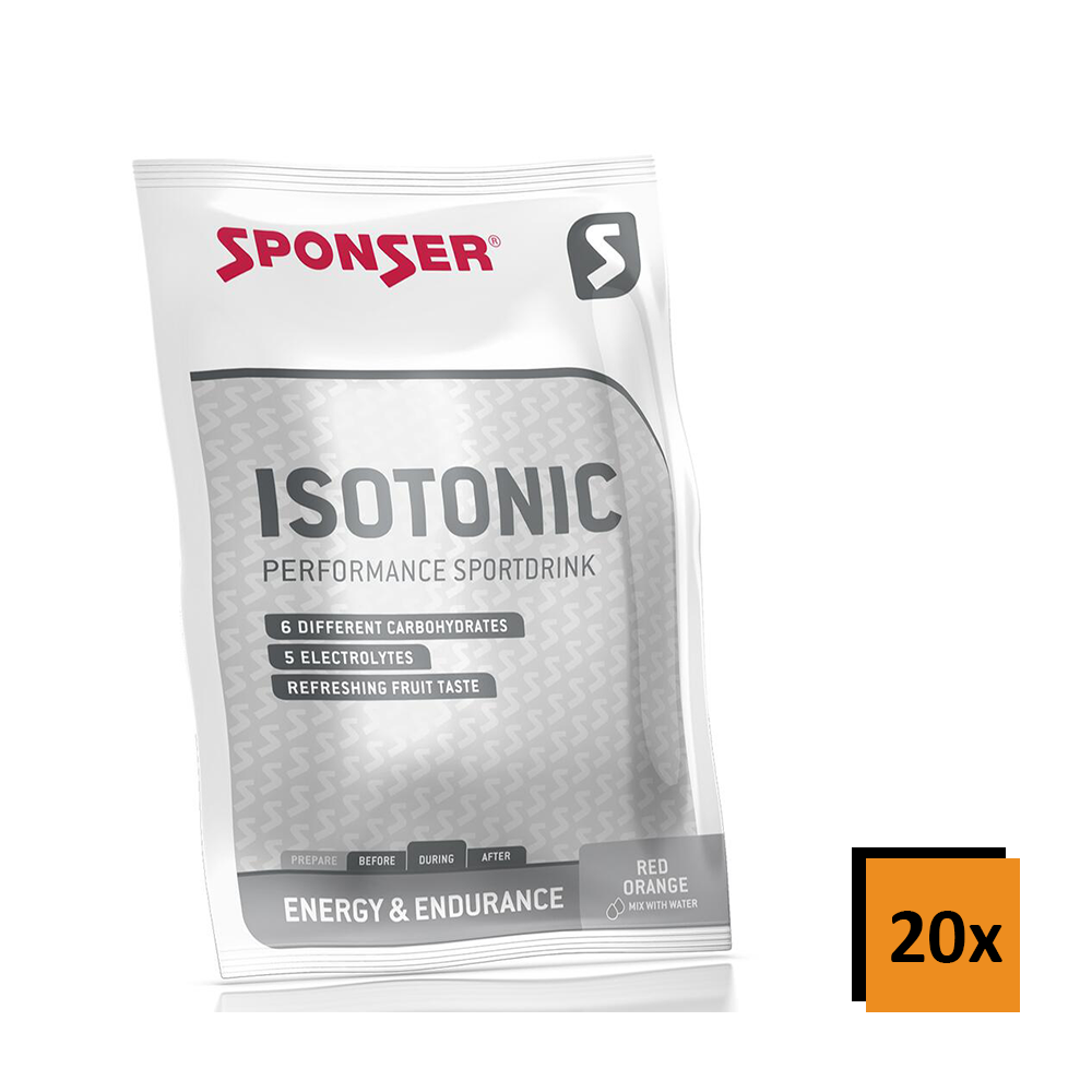 Sponser Isotonic saszetki, 20 sztuk w pudełku