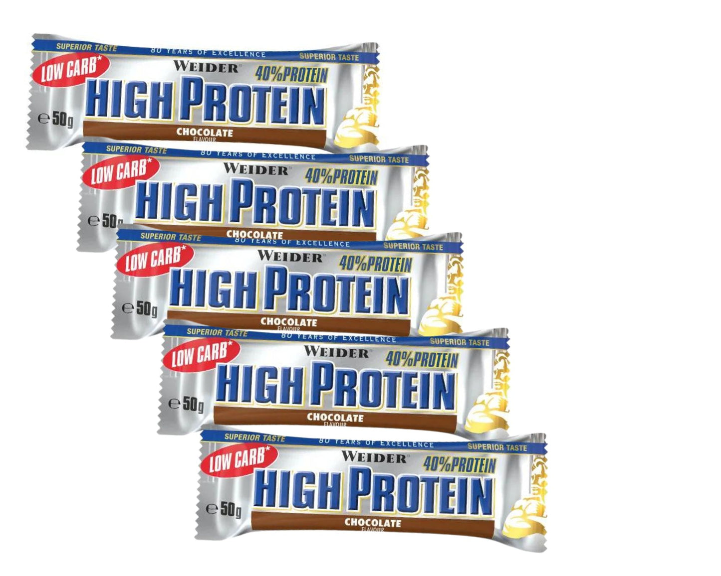 Weider 40% Low Carb High Protein Bar baton proteinowy 5 sztuk