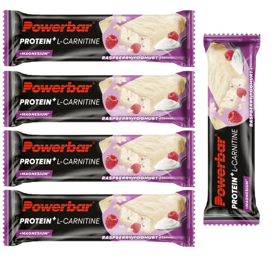 PowerBar Protein Plus L-Carnitina Batoniki Jogurt Malinowy 5 sztuk
