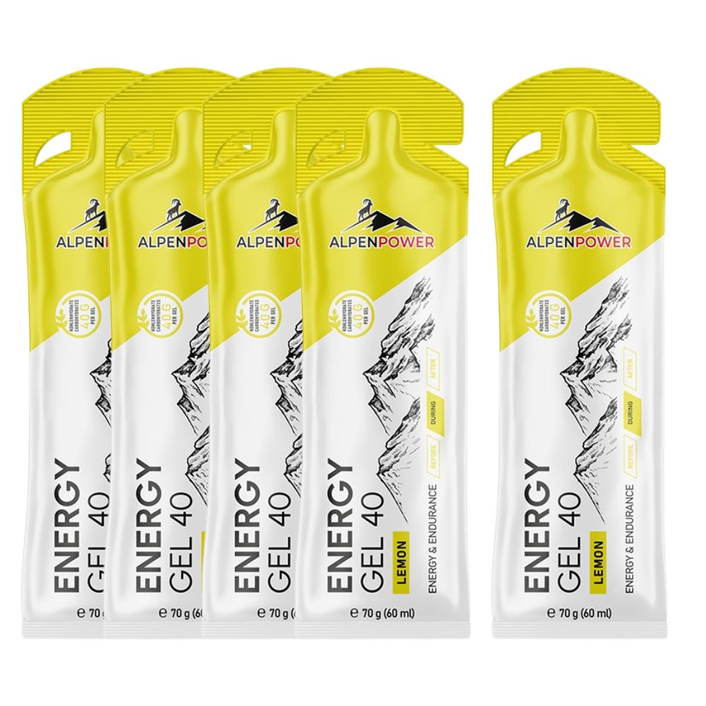 AlpenPower Energy Gel 40 – zestaw 5 sztuk