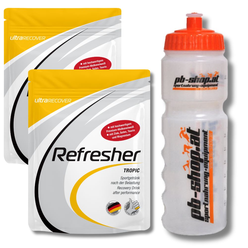 2x Ultrasports ultraRecover Refresher saszetki + butelka Pb Shop.at