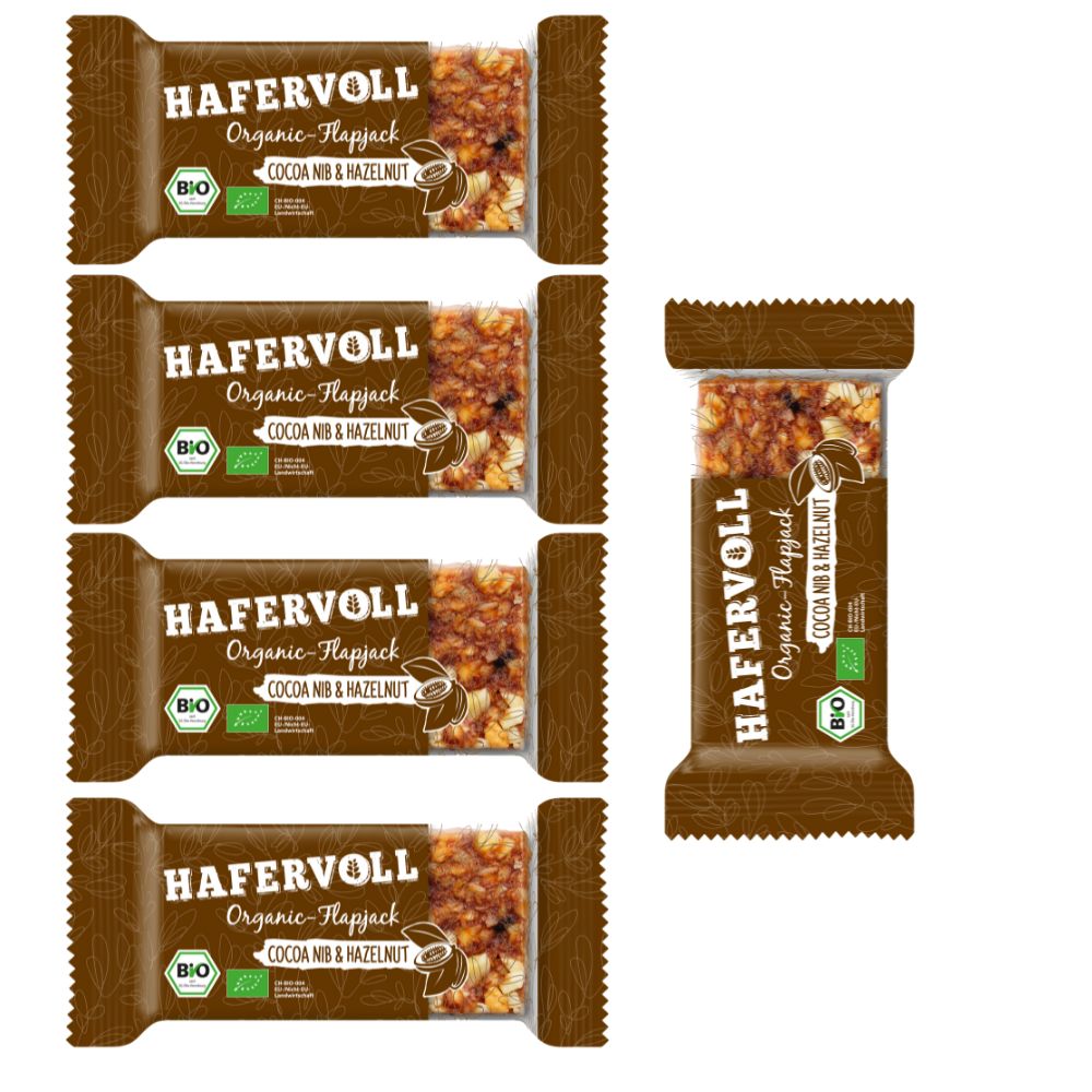 Hafervoll Organic Flapjack Riegel 5er Pack