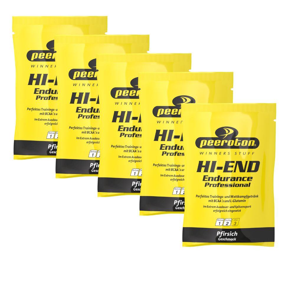 Peeroton Hi End Endurance Energy Drink Professional, saszetka 40g, opakowanie 5 szt.