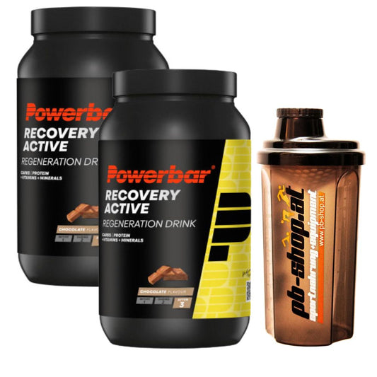 2 PowerBar Recovery Active 1,21kg Puszka + Shaker