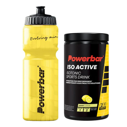 PowerBar Iso Active Napój sportowy 600g Puszka Promocja + Bidon