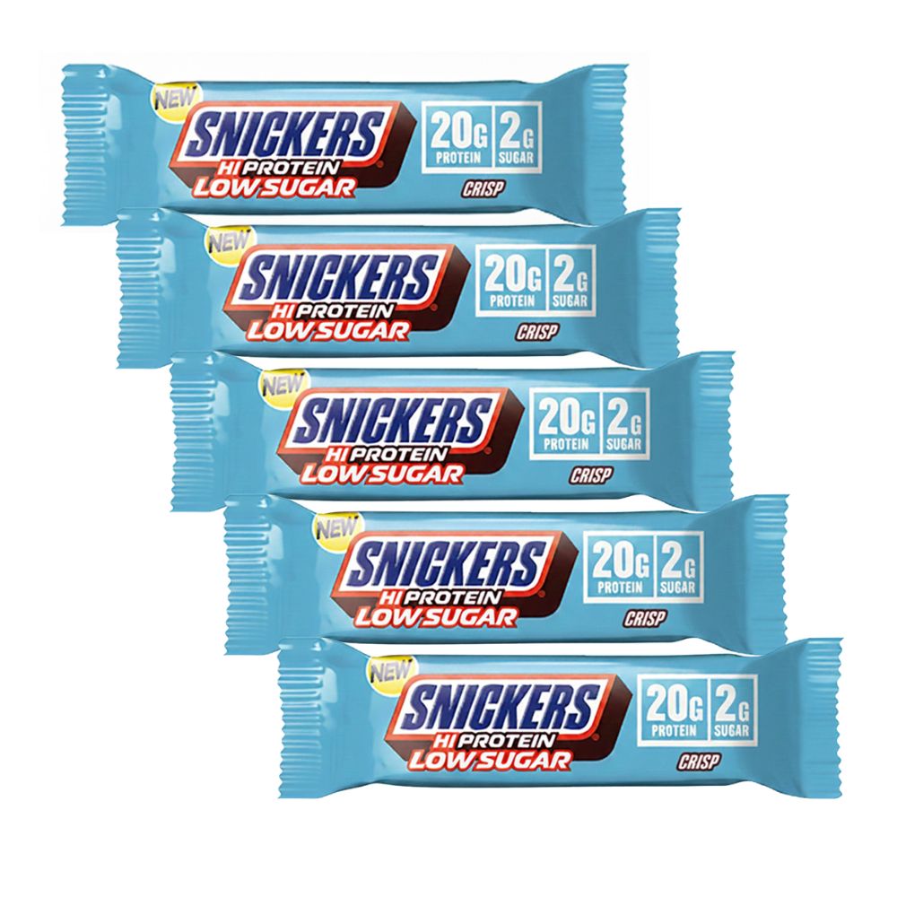 Snickers Hi Protein Crisp Baton o niskiej zawartości cukru, 5 sztuk
