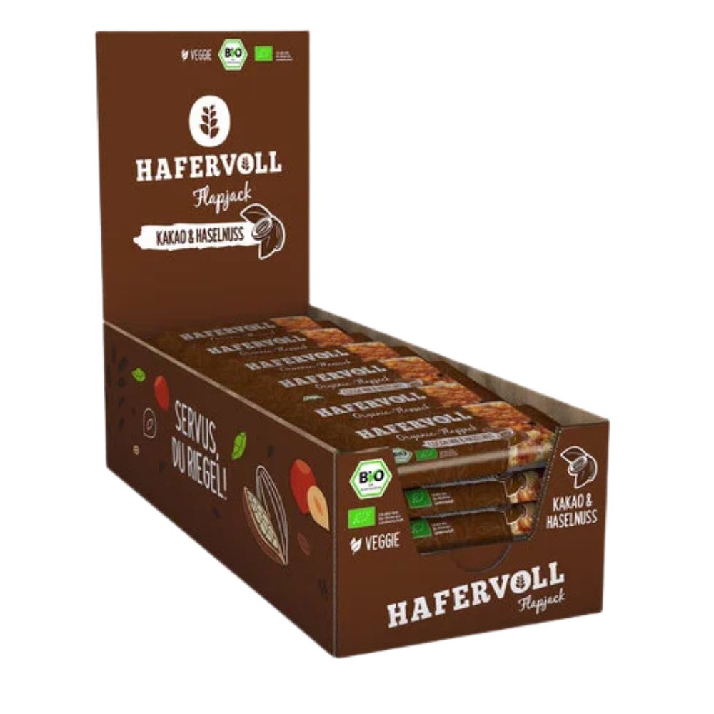 Hafervoll Organiczny Batonik Flapjack, pudełko 18 sztuk