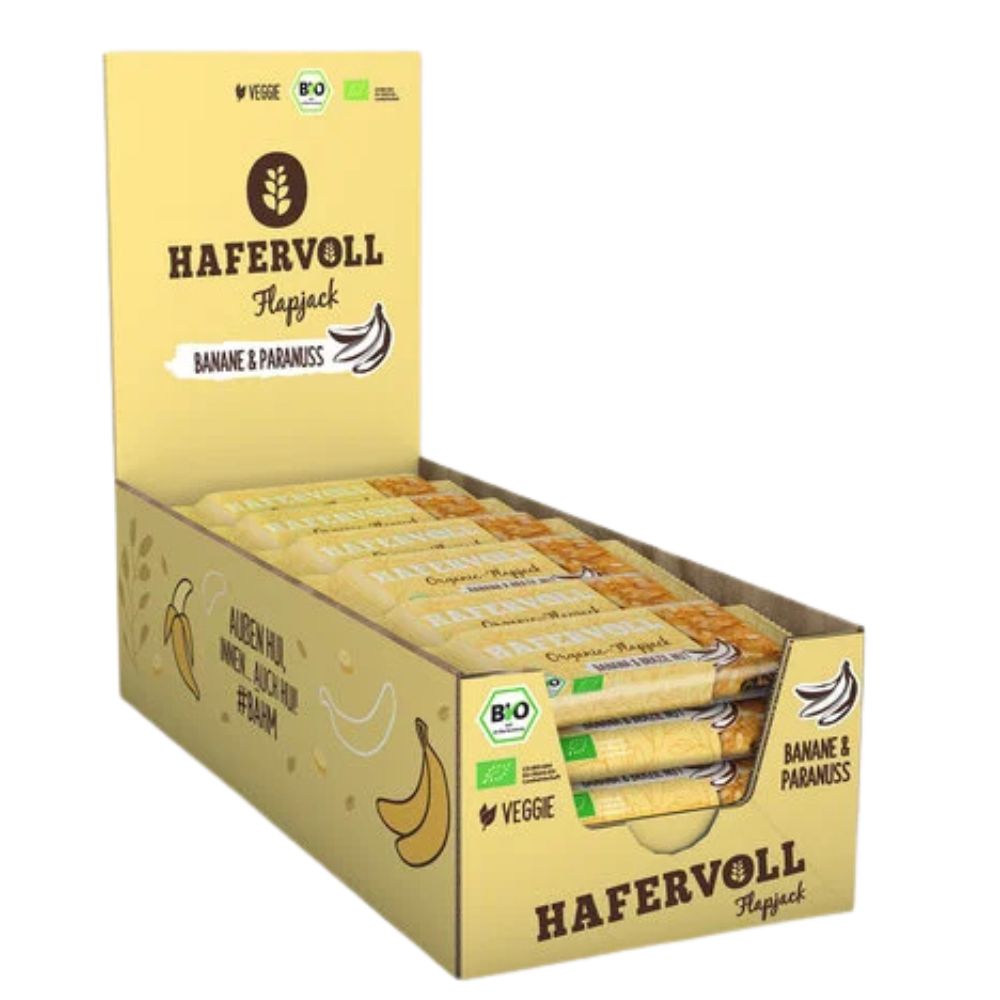 Hafervoll Organiczny Batonik Flapjack, pudełko 18 sztuk