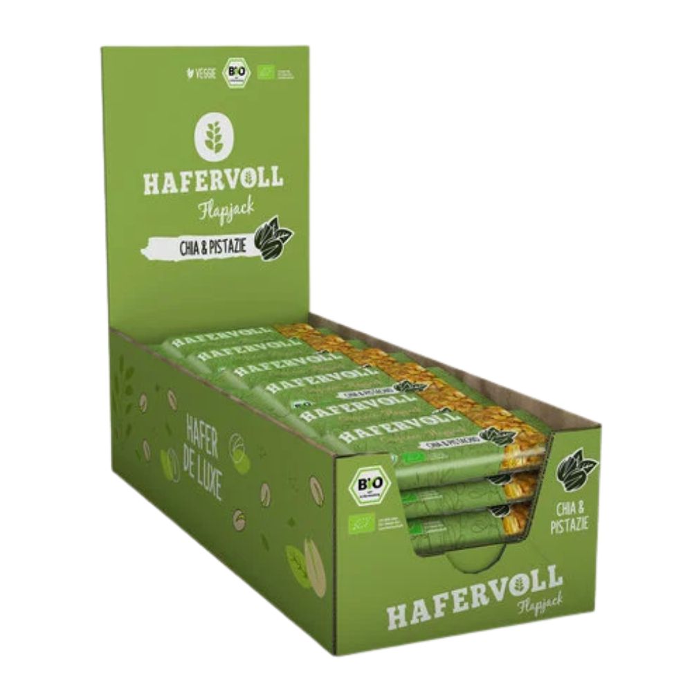 Hafervoll Organiczny Batonik Flapjack, pudełko 18 sztuk