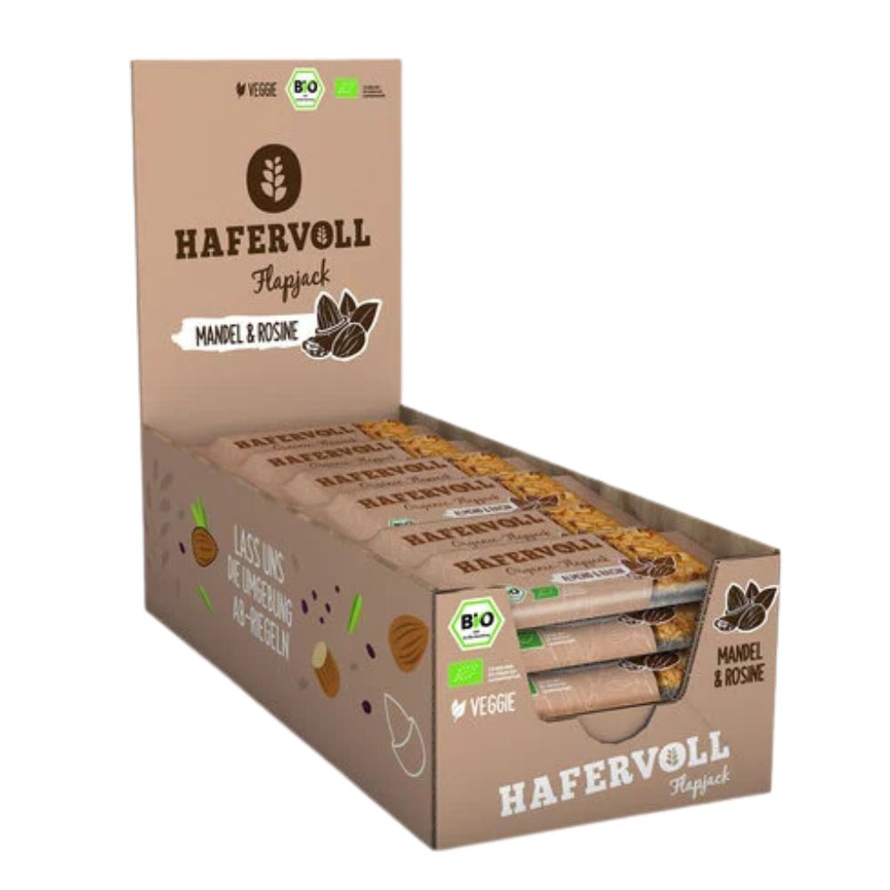 Hafervoll Organiczny Batonik Flapjack, pudełko 18 sztuk