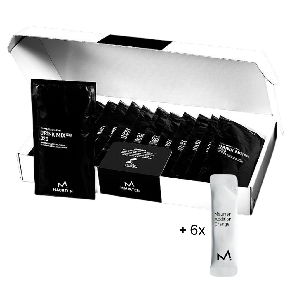 Maurten Drink Mix 320 80g saszetki pudełko 14 sztuk + pudełko smakowe gratis