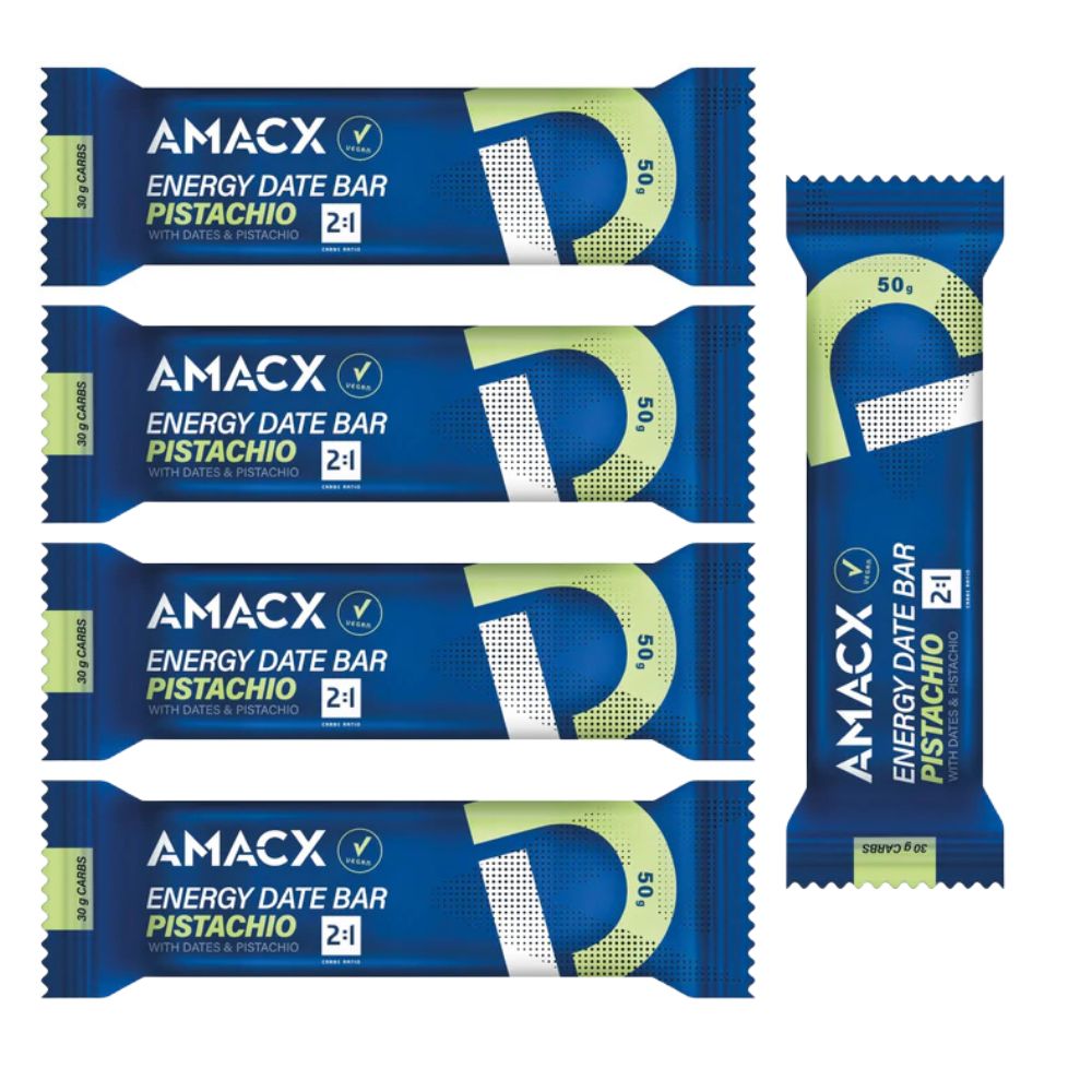 AMACX Baton energetyczny daktylowo-pistacjowy, 5 szt.