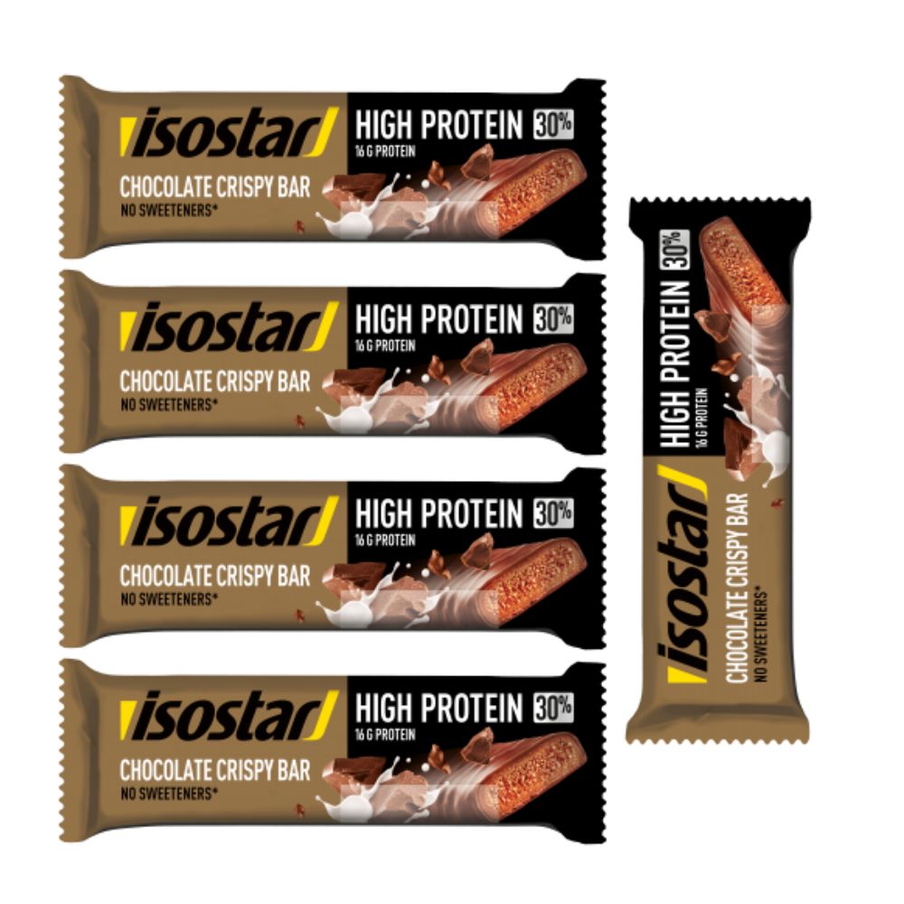 Isostar High Protein Chocolate Crispy Bar Riegel 16er Box