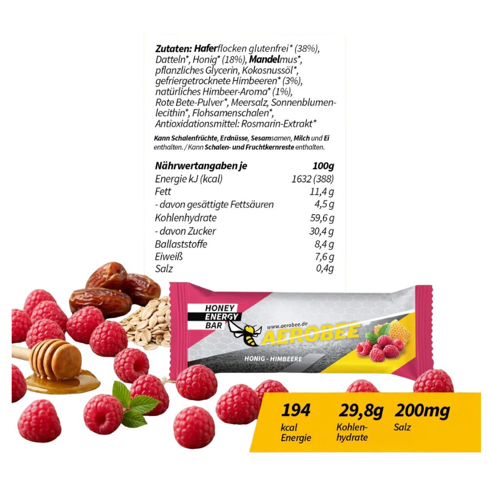 AEROBEE Medová energetická tyčinka Med&Káva