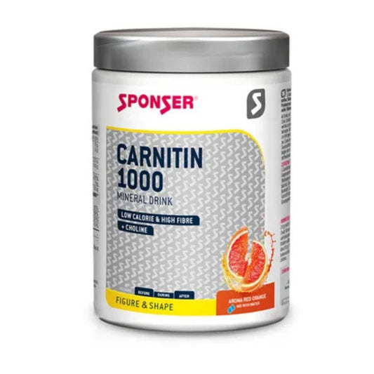 Sponser Carnitin 1000 minerálny nápoj, 400 g, plechovka, červené ovocie a citrusy, MHD 11-2026