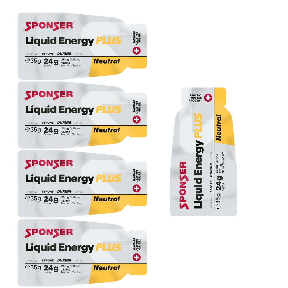 Sponser Liquid Energy Plus Gel, opakowanie 5 sztuk