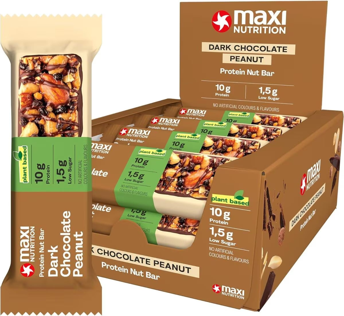 Maxi Nutrition Protein Nut Bar Pudełko 12 szt.