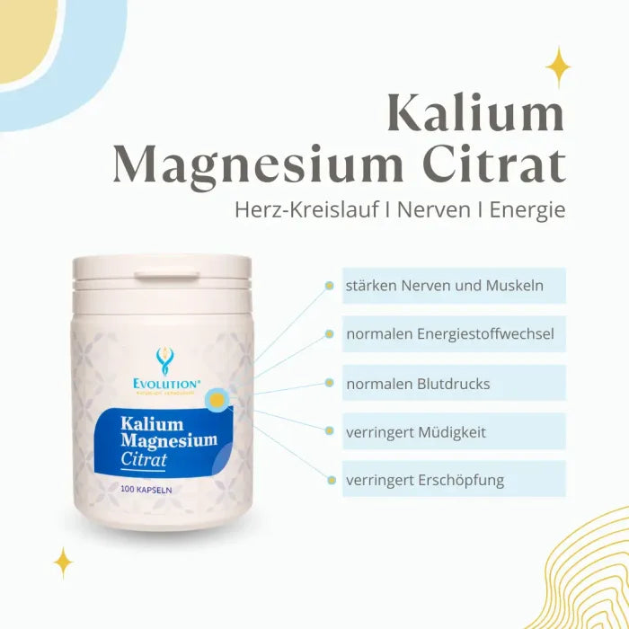 Evolution cytrynian potasu i magnezu 100 kapsułek