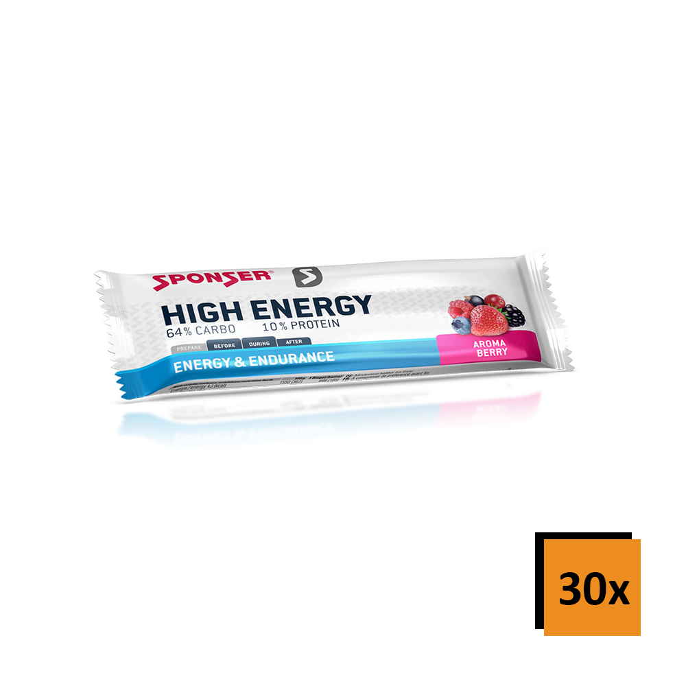 Sponser High Energy Bar Baton 30 sztuk w pudełku