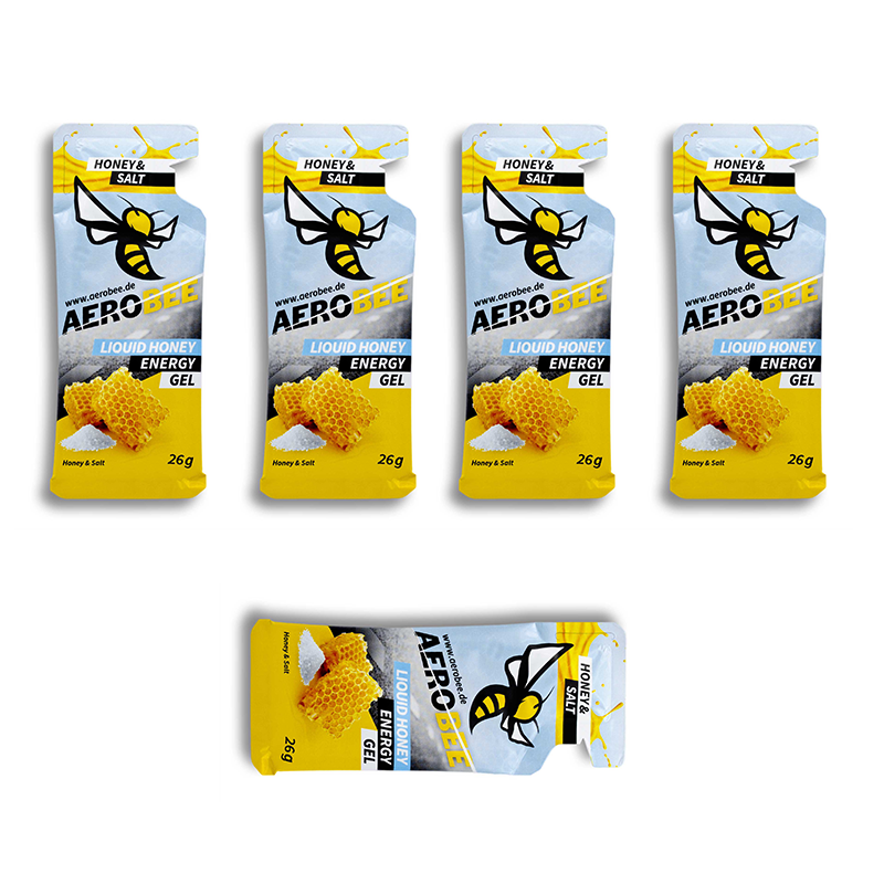 AEROBEE Energy Gel z miodem PŁYNNY 5-pak