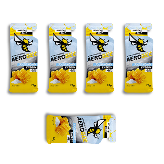 AEROBEE Energy Gel z miodem PŁYNNY 5-pak