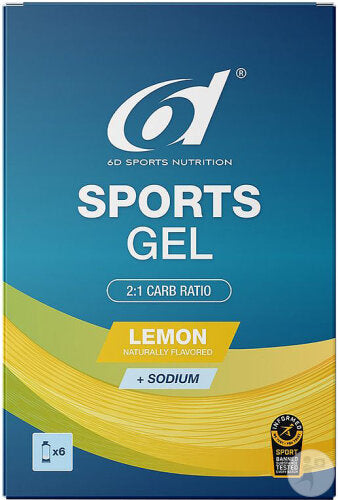 6d Sports Nutrition Sports Gel zestaw 6 sztuk