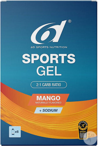 6d Sports Nutrition Sports Gel zestaw 6 sztuk