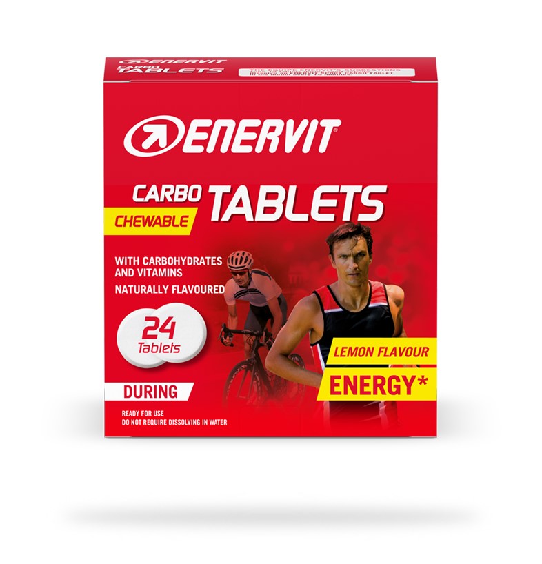 Enervit Carbo Tablets tabletki do żucia, pudełko 24 szt.