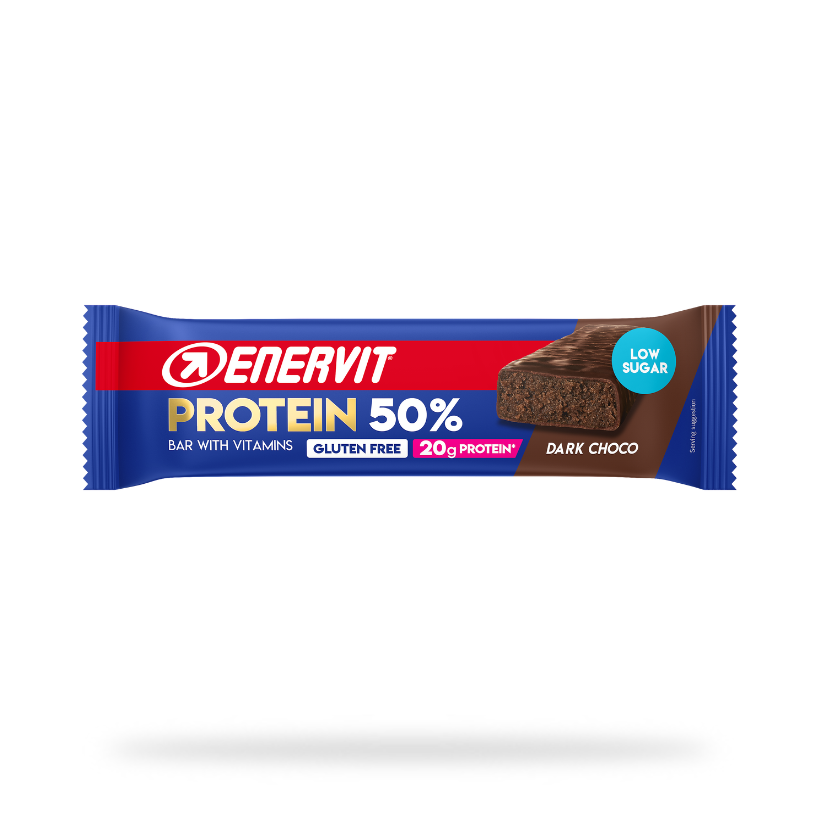 Enervit Protein 50% Baton Dark Choco 40g, opakowanie 12 sztuk