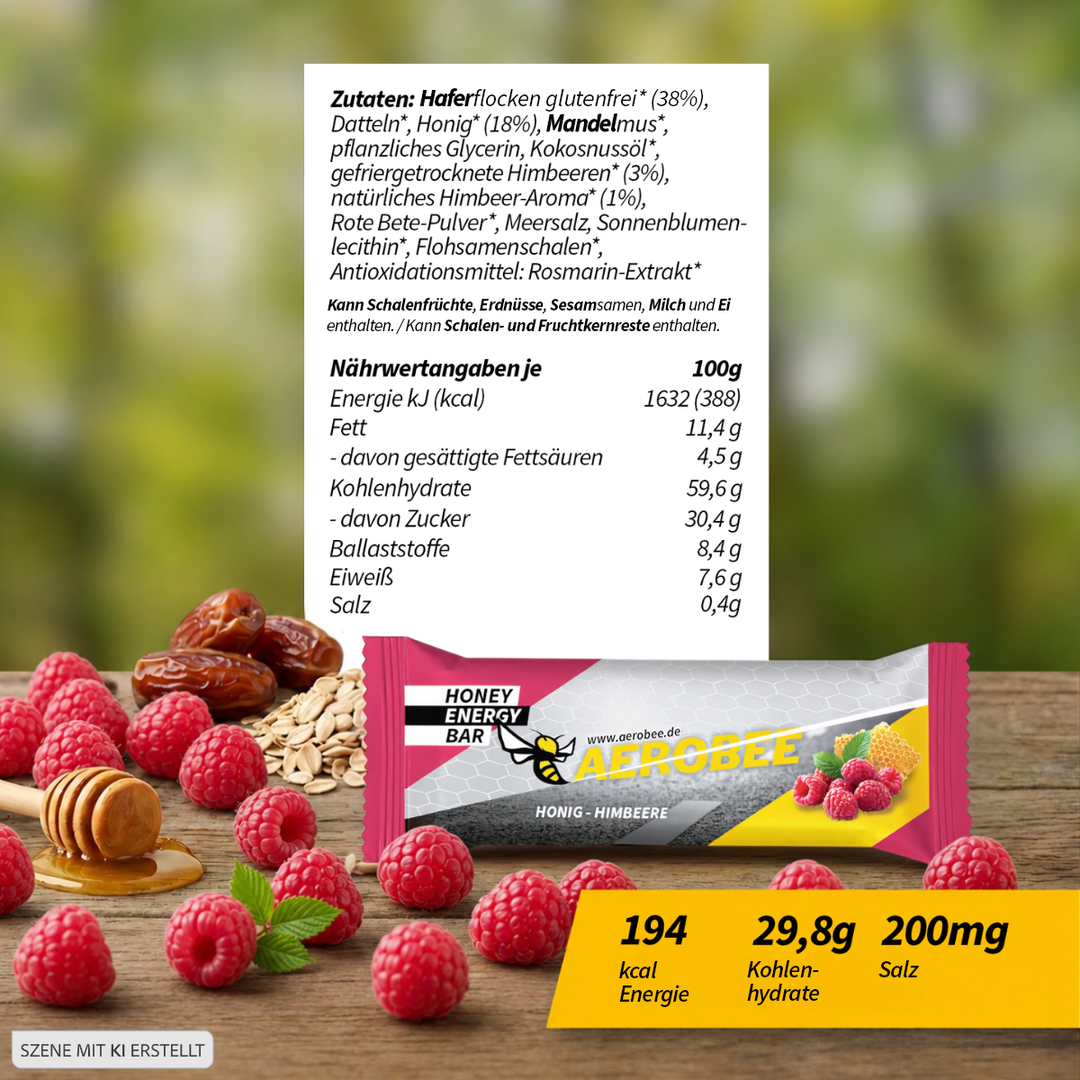 AEROBEE Medová energetická tyčinka Med&Káva