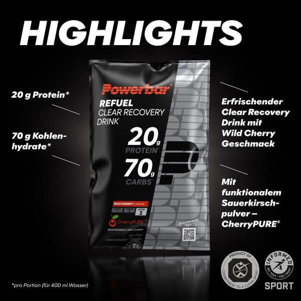 PowerBar Refuel Clear Recovery Drink w saszetkach