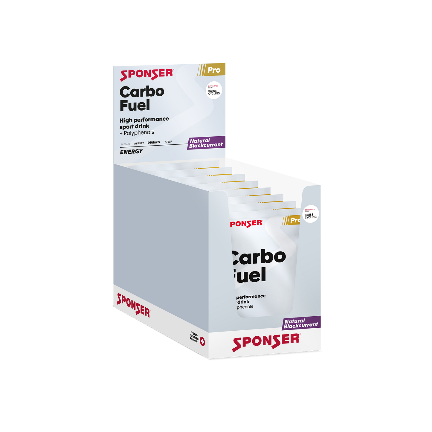 Sponser Carbo Fuel pojedyncza saszetka Naturalna Czarna Porzeczka 10 sztuk w opakowaniu