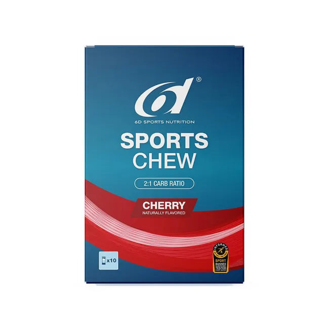 6d Sports Nutrition Sports Chew 10er Box Cherry MHD 12-2026