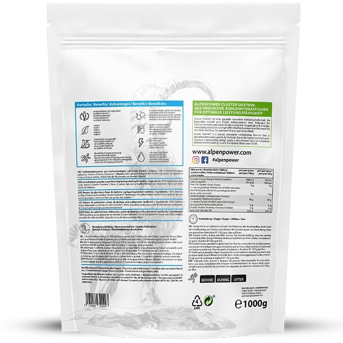AlpenPower Cluster Dextrin 1 kg