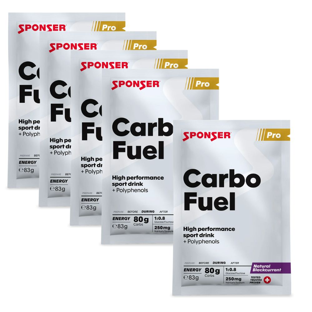 Sponser Carbo Fuel pojedyncza saszetka Naturalna Czarna Porzeczka, opakowanie 5 szt.