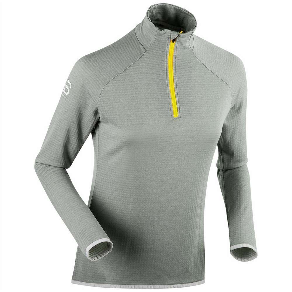 Daehlie Damska bluza Half Zip Flex jasny melanż szarości