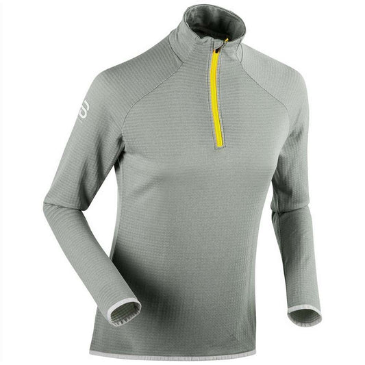 Daehlie Damska bluza Half Zip Flex jasny melanż szarości