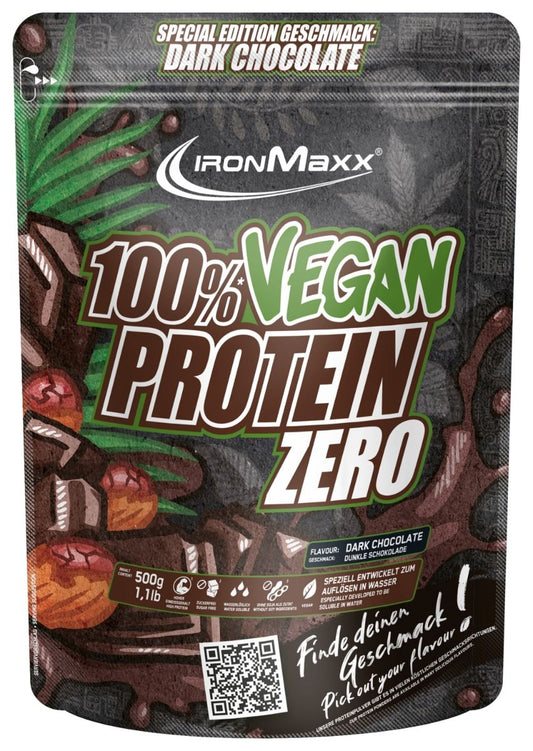 Ironmaxx 100% Wegańskie Białko Zero 500g Torebka stojąca